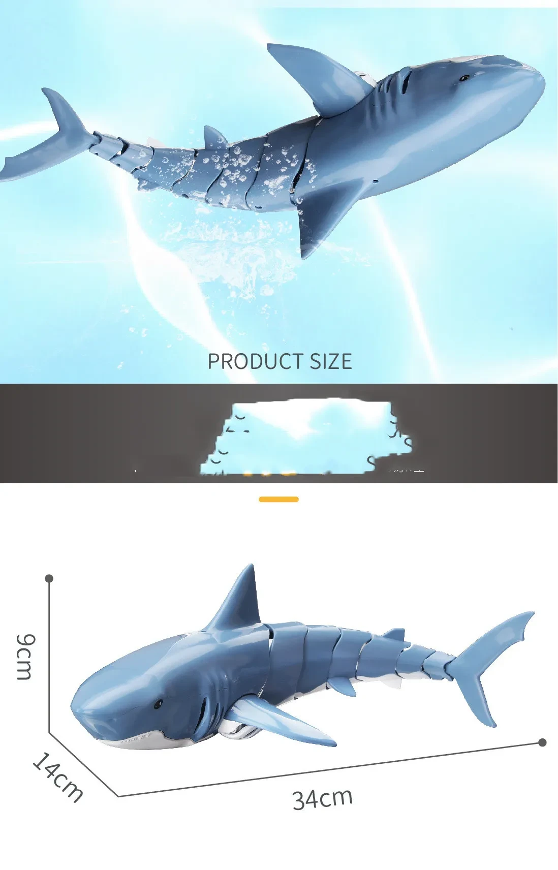 Remote Control Shark 2.4G Remote Control Fish Children's Toys Summer Water Toys