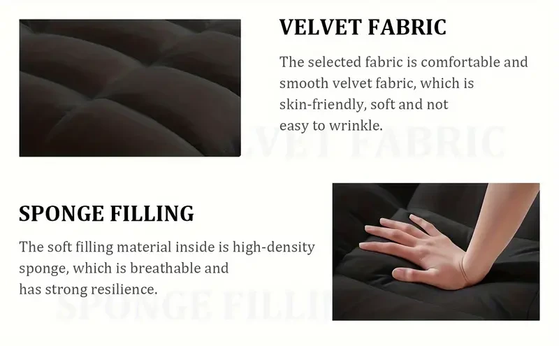 3 in 1 Convertible Sleeper Sofa Chair Bed with Adjustable Backrest, Phone Holder, and USB Type-C - Black