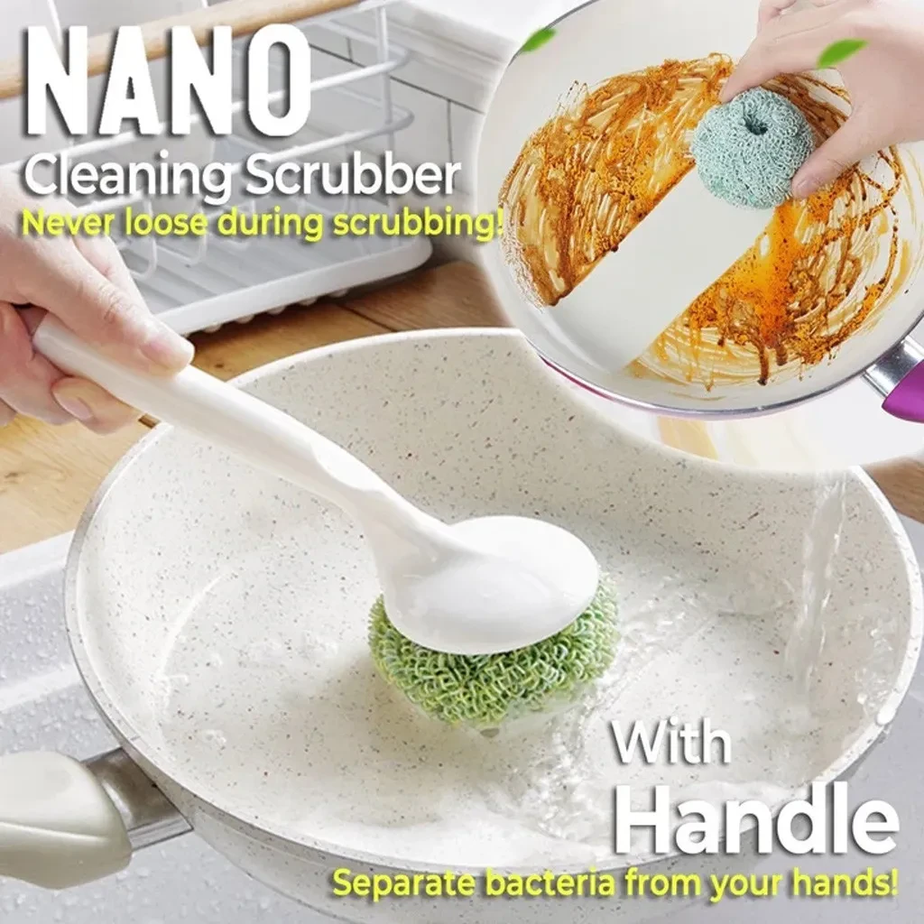 Nano Cleaning Scrubber Set Kitchen Decontamination Dish Washing Pot Brush