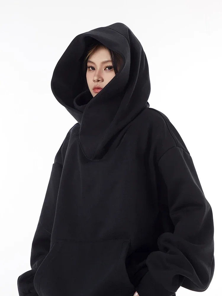 Mens Oversized Ninja Turtleneck Hoodie
