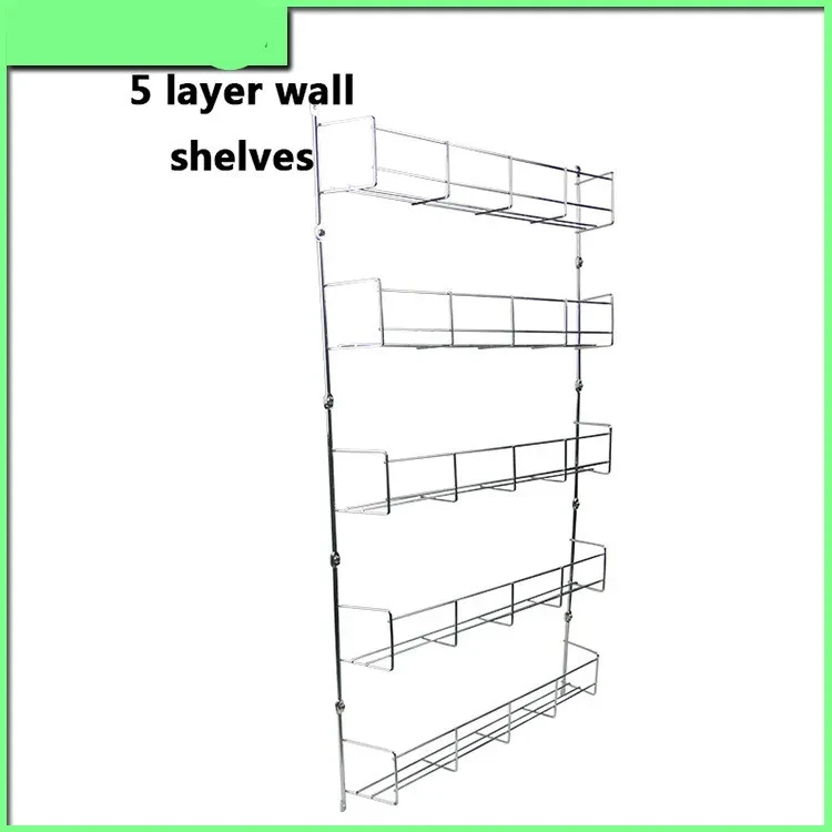 Hot Sale Iron Wire Electroplating Multi-layer Removable Kitchen Spice Rack