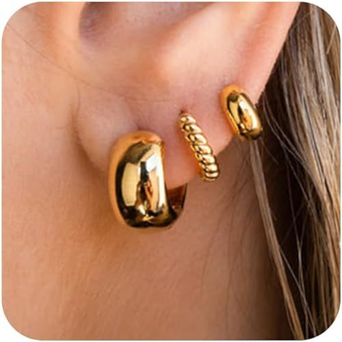 Personality Small Annulet Exquisite Multi Piercing Earrings Suit