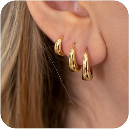 Personality Small Annulet Exquisite Multi Piercing Earrings Suit