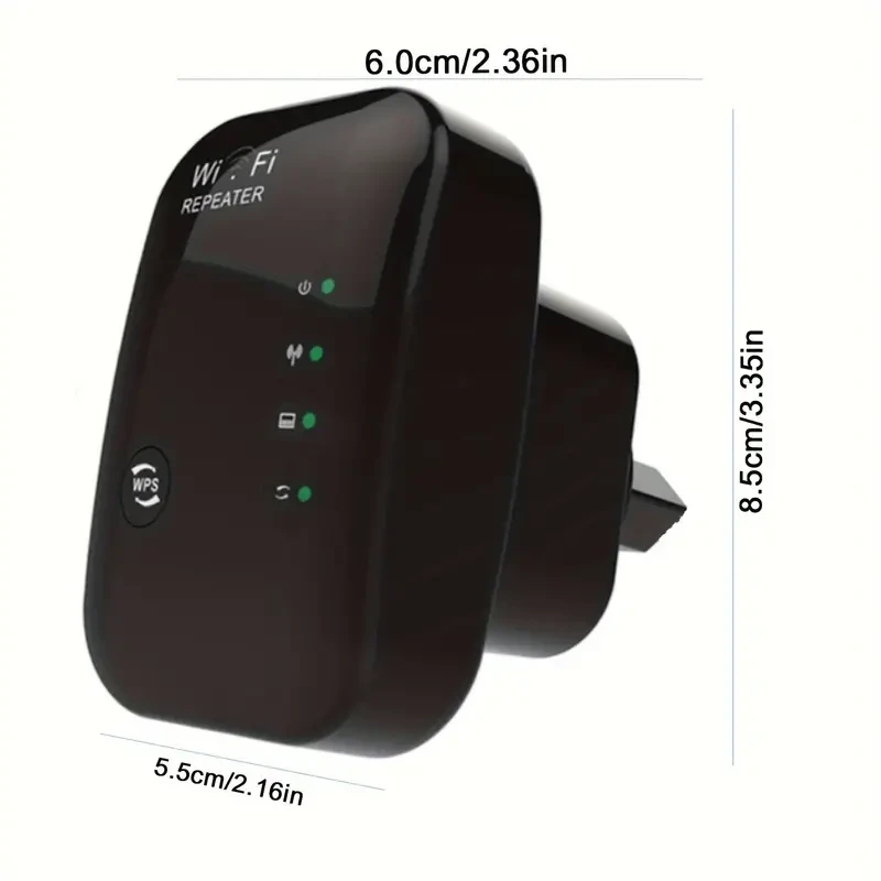 300Mbps WiFi Extender Signal Booster - Wireless Internet Repeater & Long Range Access Point