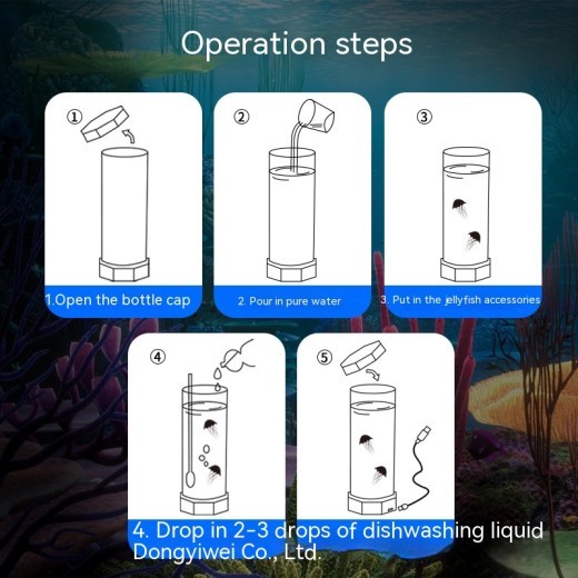 Jellyfish Lava Lamp 17 Colors Changing 15inch Jellyfish Lamp With Remote Control USB Plug-in Bubble Fish Lamp Kids Night Light Creative Projector Lamp