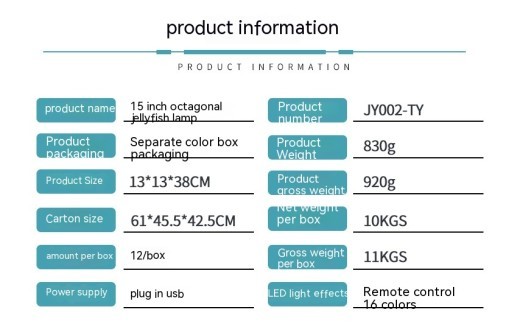 Jellyfish Lava Lamp 17 Colors Changing 15inch Jellyfish Lamp With Remote Control USB Plug-in Bubble Fish Lamp Kids Night Light Creative Projector Lamp