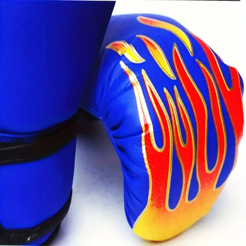 Kids Boxing Gloves, For Punching Bag Kickboxing Thai Mitts MMA Training Sparring, Flame Boxing Training Gloves Halloween Christmas Gift