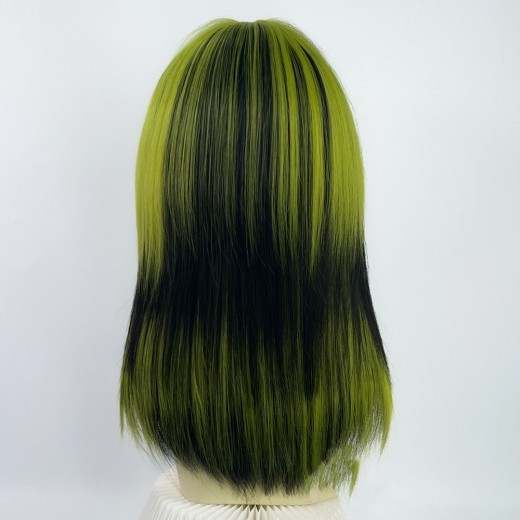 Mid-length Straight Hair Air Bangs Full Top