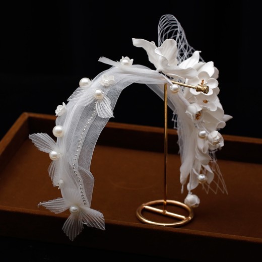 Female Mori Flower Hair Band Wedding Photo Accessories