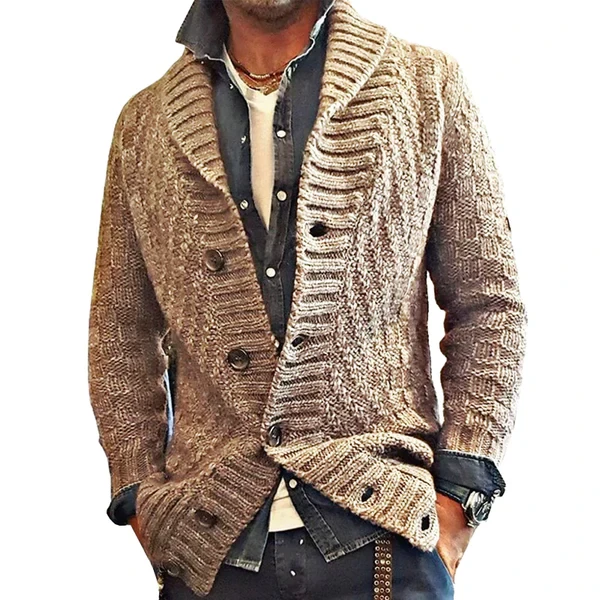 Lapel Knit Cardigan Jacket