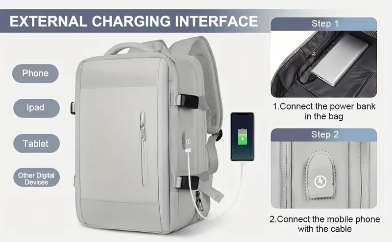 Waterproof Large-Capacity Travel Backpack for Ladies and Men