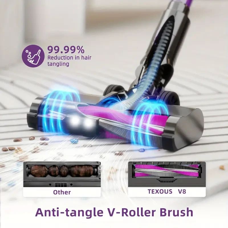 Cordless Powerful Vacuum Cleaner With 40 Minutes Of Working Time, 22KPA Suction Power, 6-layer Filtration System, 3 Suction Modes, 4-in-1 Handheld Stick Vacuum Cleaner, Suitable For Car Interiors, Carpets, Hardwood Floors, Tabletops, And Pet Hair