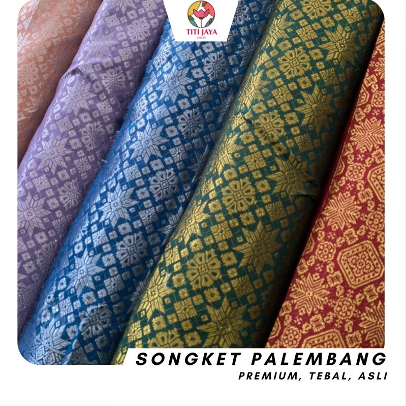 (Indonesian Ethnic Cloth) Palembang Songket/ Premium Thick/Typical Sumatera Songket/Sumatera Woven