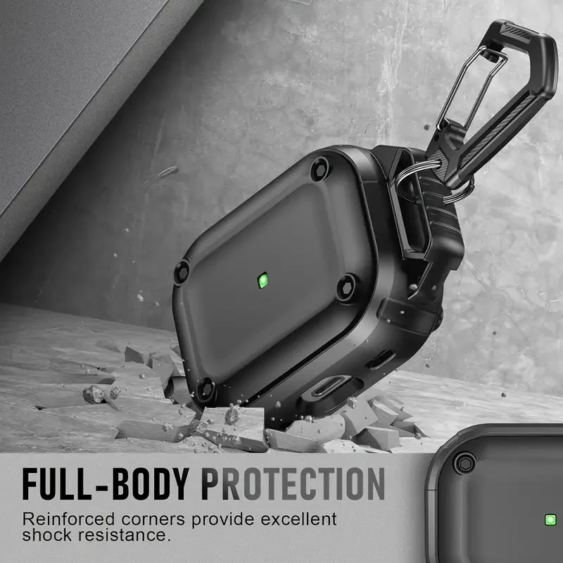 for Airpods 2nd Generation Case with Hook, Powerful Magnetic, Drop-Proof and Wear-Resistant, for Airpods Case Cover, AirPods3 Headphone Case for Men and Women