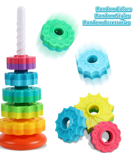 Montessori Rotating Rainbow Tower