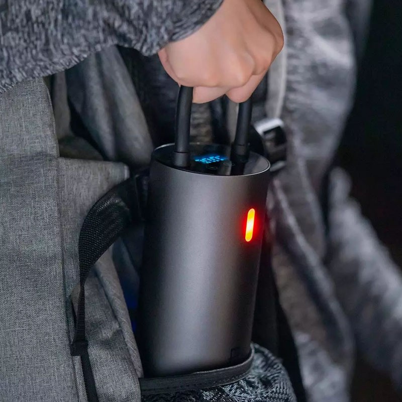 Car Emergency Lighting Tire Pressure Detection Digital Display Air Pump