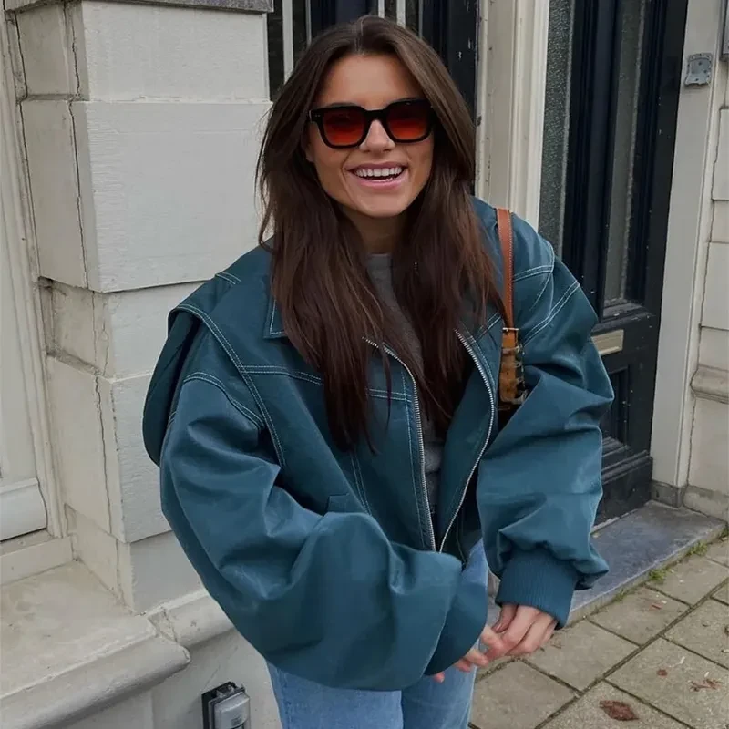 Retro Stand Collar Women's Jacket