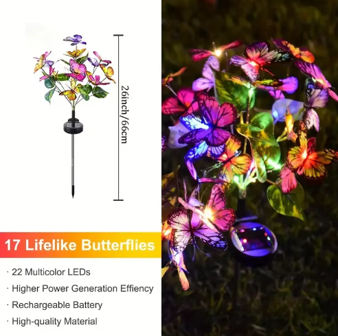 Solar Outdoor Butterfly Lights