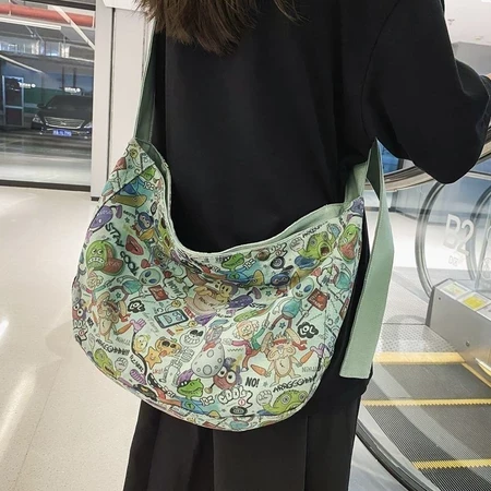 Women's Large Pattern Canvas Bag