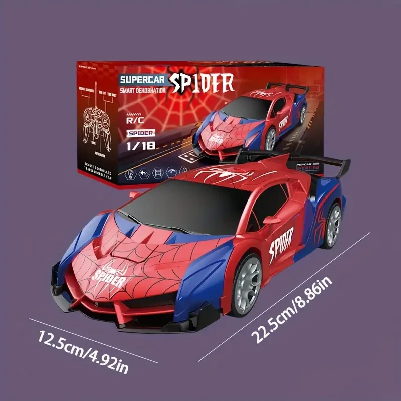 Kong Robot Racing Car Toy - Remote Control, Rechargeable Battery, Red PP Material - Ideal for Holiday season, Autumn Festival, Thanksgiving & Birthday Gifts