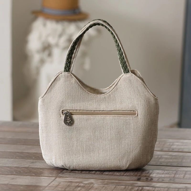 Ethnic Style Woven Handbag with Multiple Layers, Gourd Women's Bag, Casual Three-Dimensional Canvas Handbag