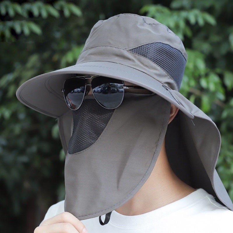 Foldable Visor Mountain Hat Anti UV Sun Wide Cap Beach Cap Outdoor Round Rimba Fishing Cap