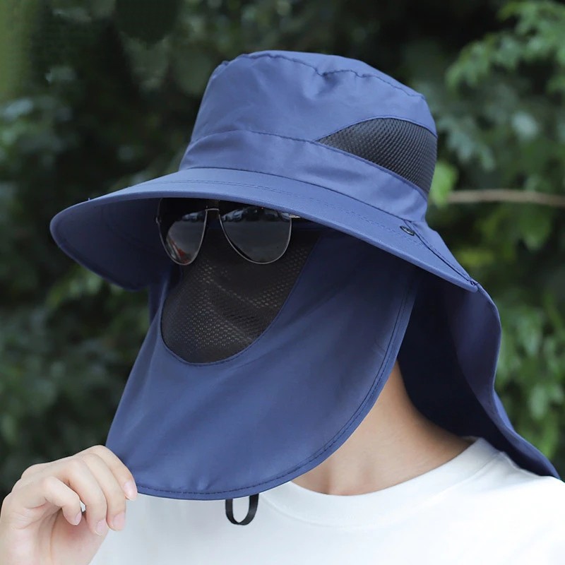 Foldable Visor Mountain Hat Anti UV Sun Wide Cap Beach Cap Outdoor Round Rimba Fishing Cap