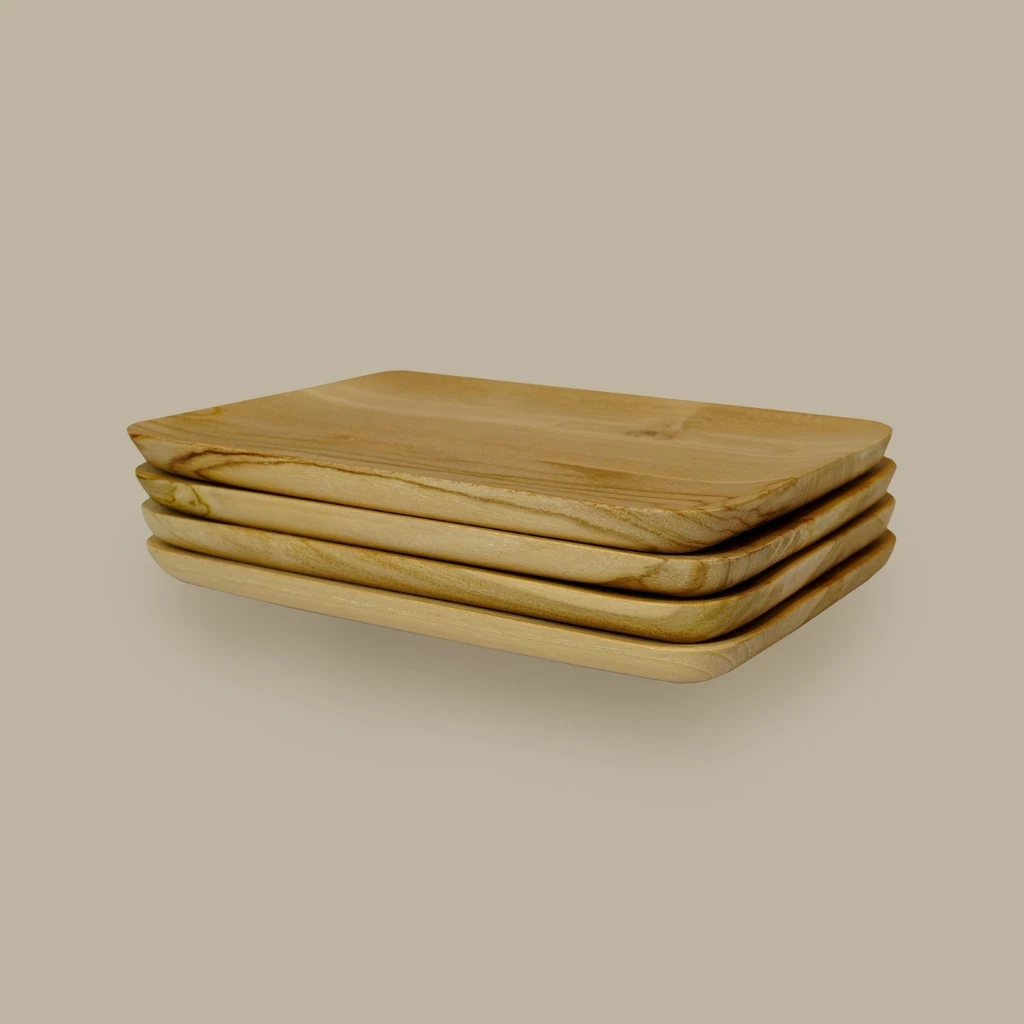 Wooden Rectangular Plate