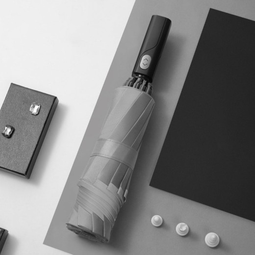 Automatic Reflective Strip Reverse Umbrella 10-bone Umbrella