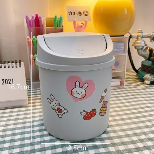 Cute Girly Heart Mini Rubbish Bin