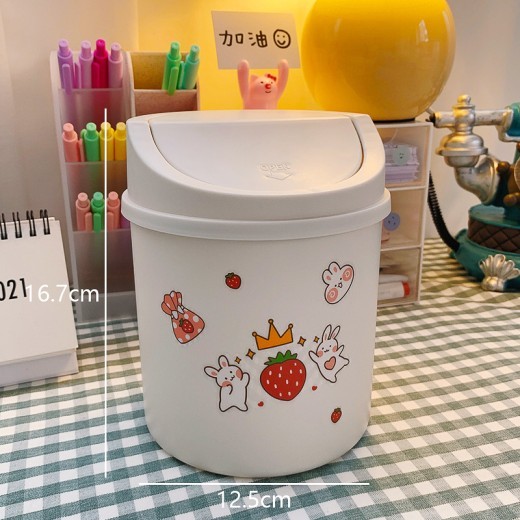 Cute Girly Heart Mini Rubbish Bin