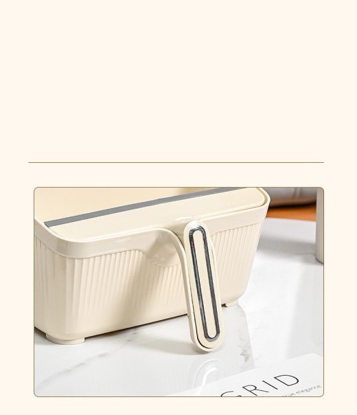 Desktop Trash Bin Household With Scraper