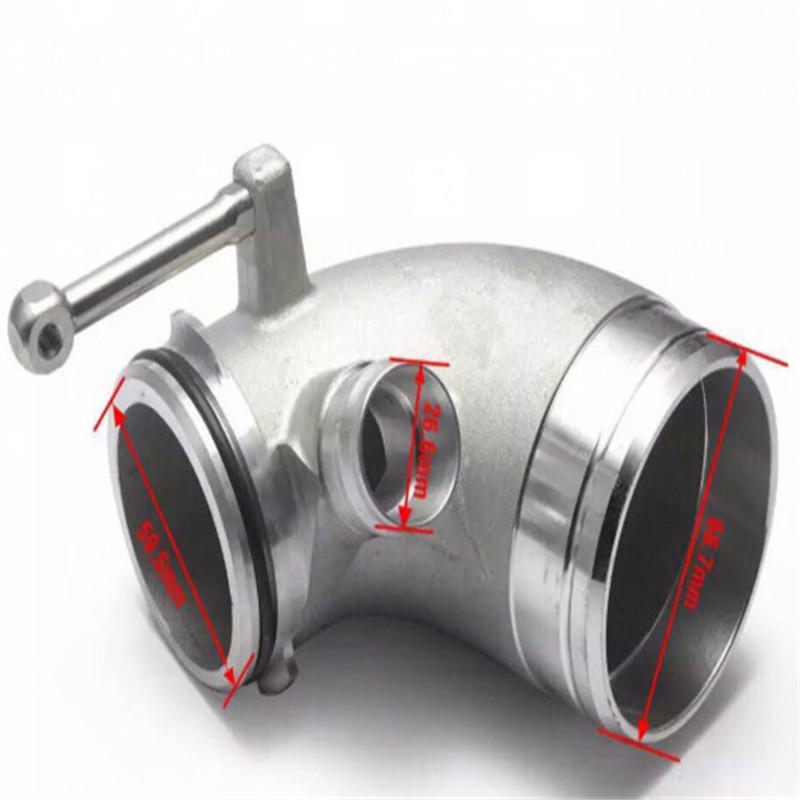 Modified Plus-sized Turbine Tube 90 Degree Elbow Applicable To Lateral Engine Positioning