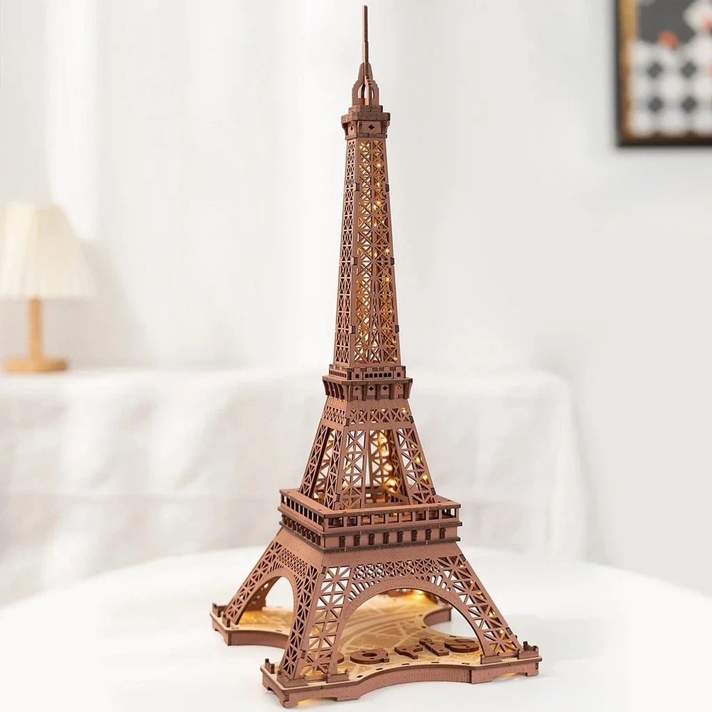Rolife Night of the Eiffel Tower 3D Wooden Puzzle TGL01 - DE-RLTGL01