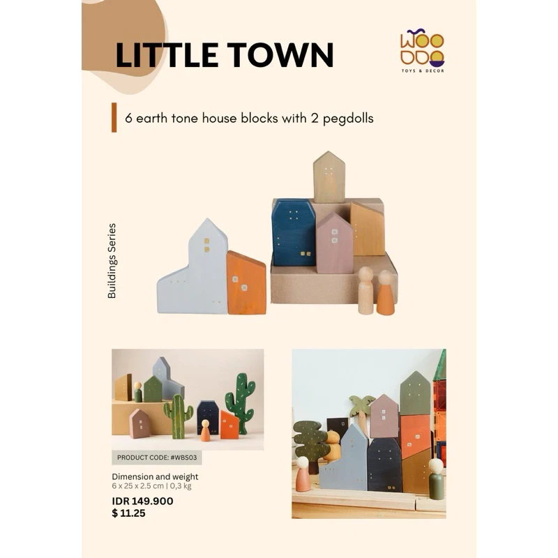 Woodwood Toys Little Town | Wooden Toys