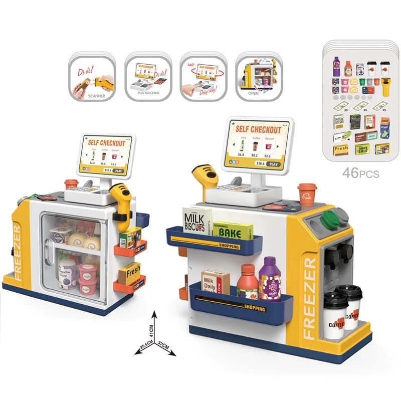 [TMA]Super Supermarket Kids Toys Set Shopping Cashier Scan / Cashier Simulation Toys / Sell Supermarket Shopping / Shopping Games