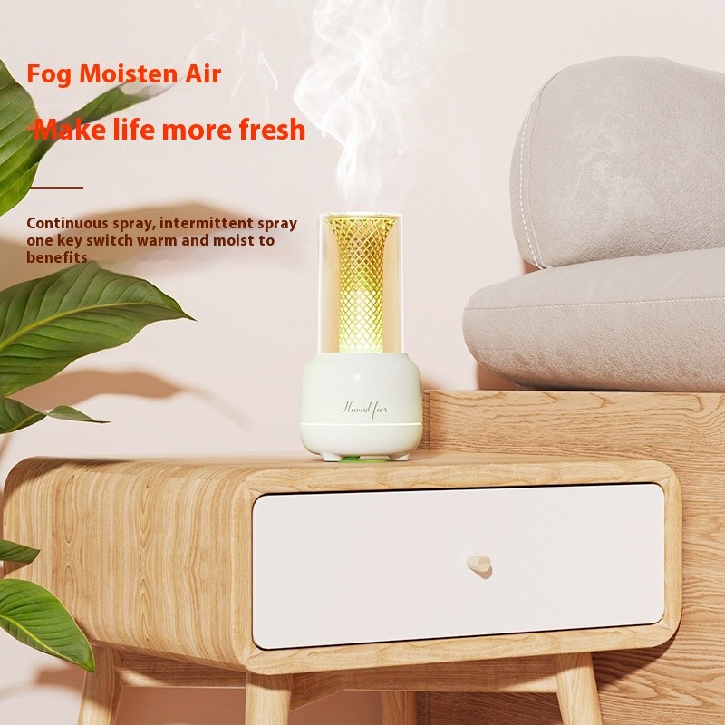 Candlelight Aroma Diffuser Color Light Humidifying USB Night Light