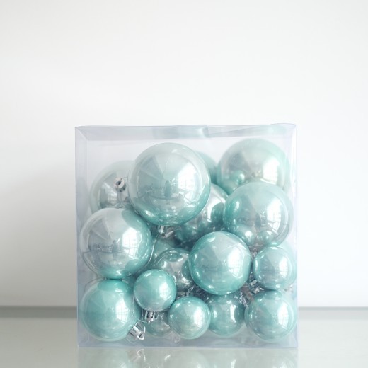 Pearlescent Champagne Gold Christmas Balls Christmas Tree Decoration