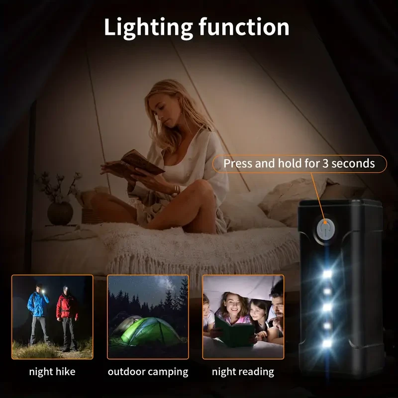 USB Rechargeable Portable Camping Shower Pump - Steady Water Flow from Bucket - Perfect for Travel and Camping