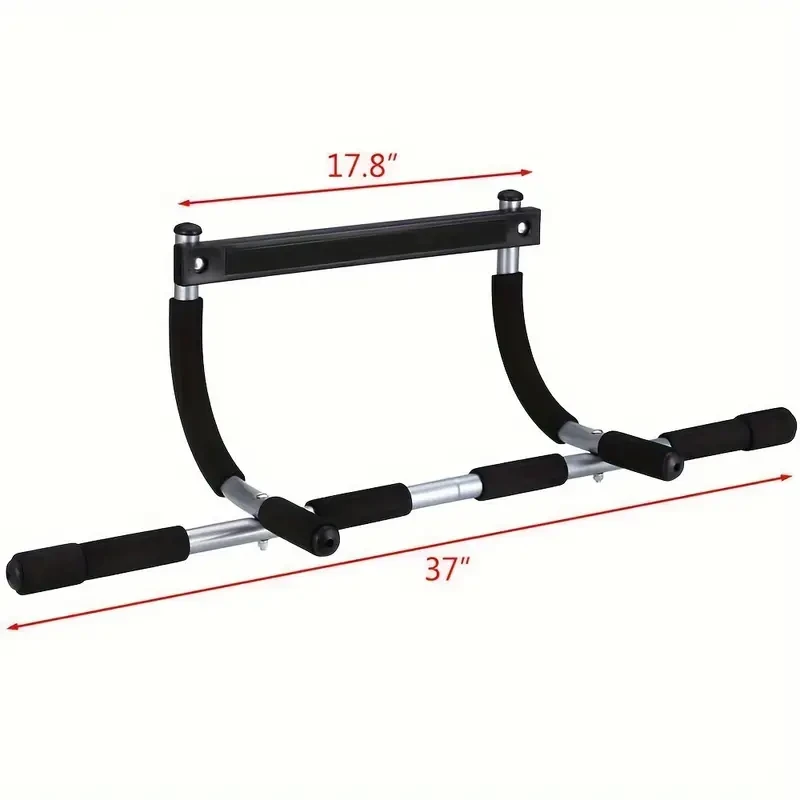 Pull Up Bar for Doorway, Heavy Duty Total Upper Body Workout Bar Fitness Tools for Home Gym Black