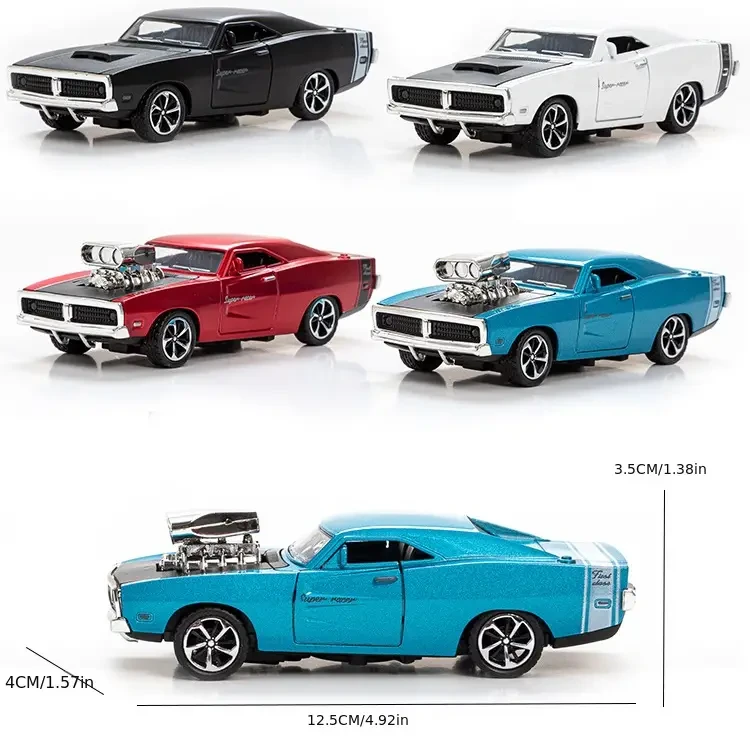 Simulation 1: 32 Alloy Sports Car Model Children's Toy Car Accessories Return Car Openable Die Casting Model Christmas, Halloween, Thanksgiving gifts