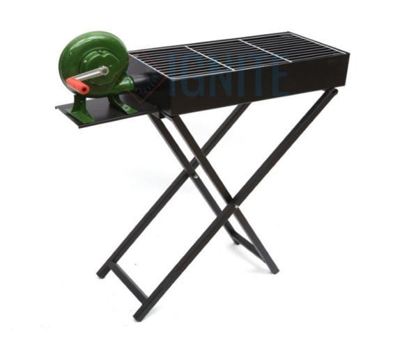 Portable Charcoal BBQ Grill With Fan Integration $99.00