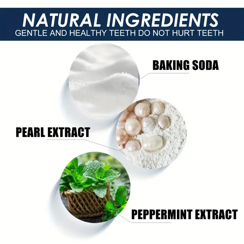 Pearl Essence Teeth Whitening Powder - 2.71oz Tooth Deep Cleaning and Breath Freshener