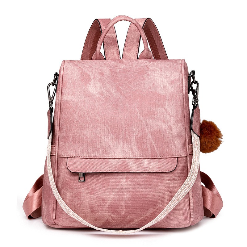 Female Daily Versatile Casual PU Backpack