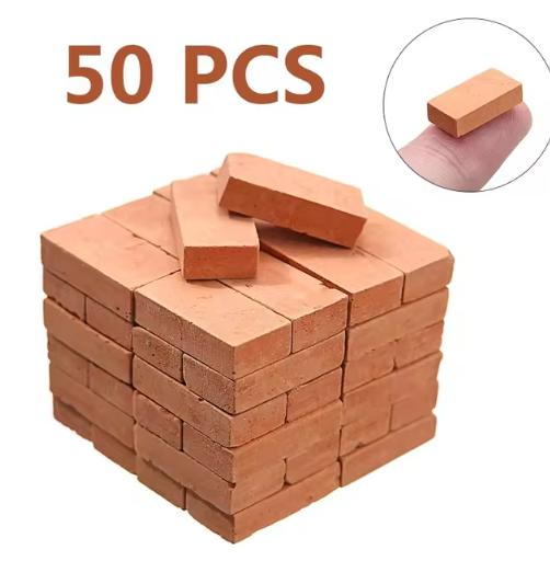 50pcs 1:16 Real Mini Bricks Model