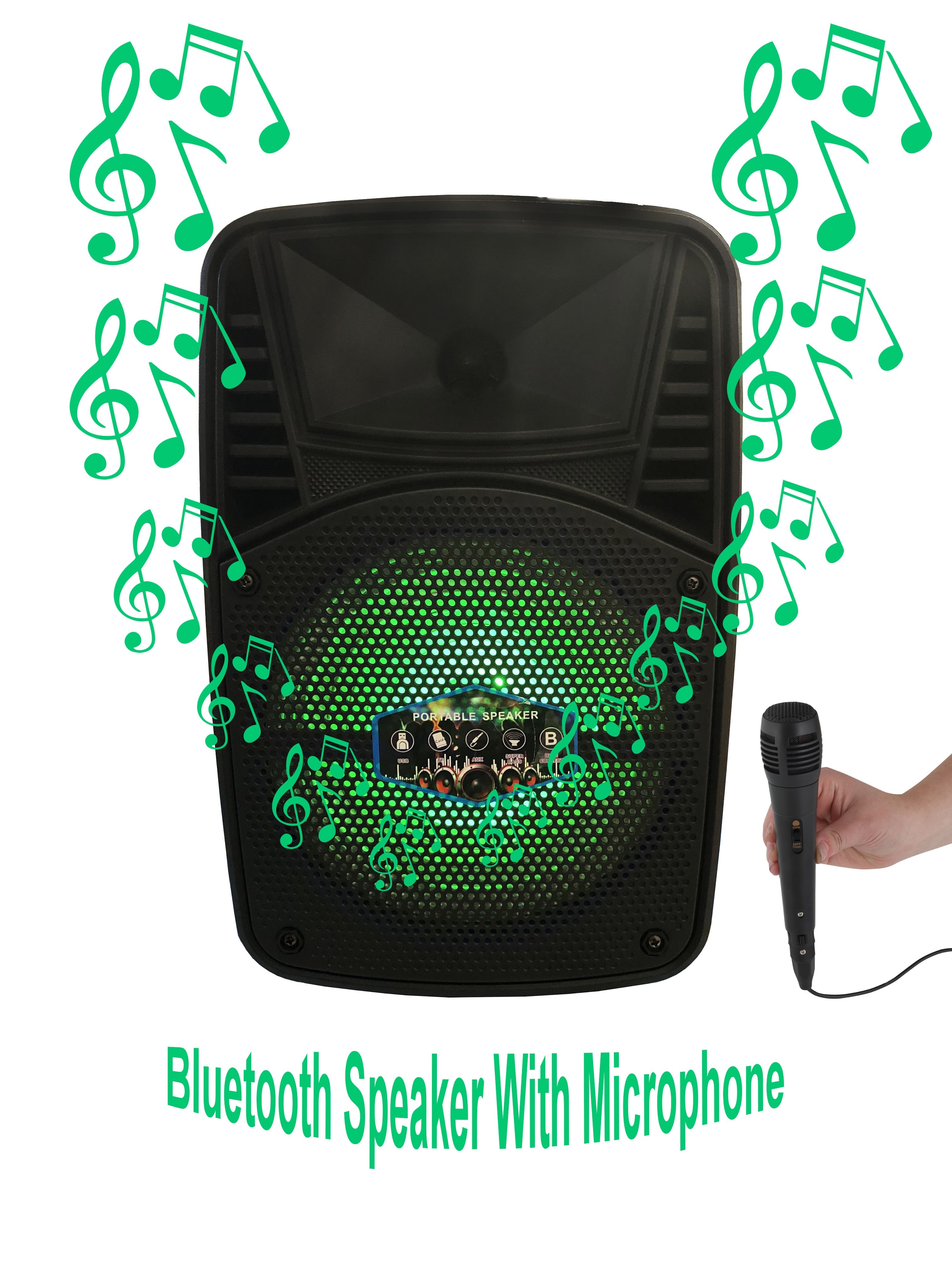 Bluetooth Speaker LED LIGHTS & Mic
