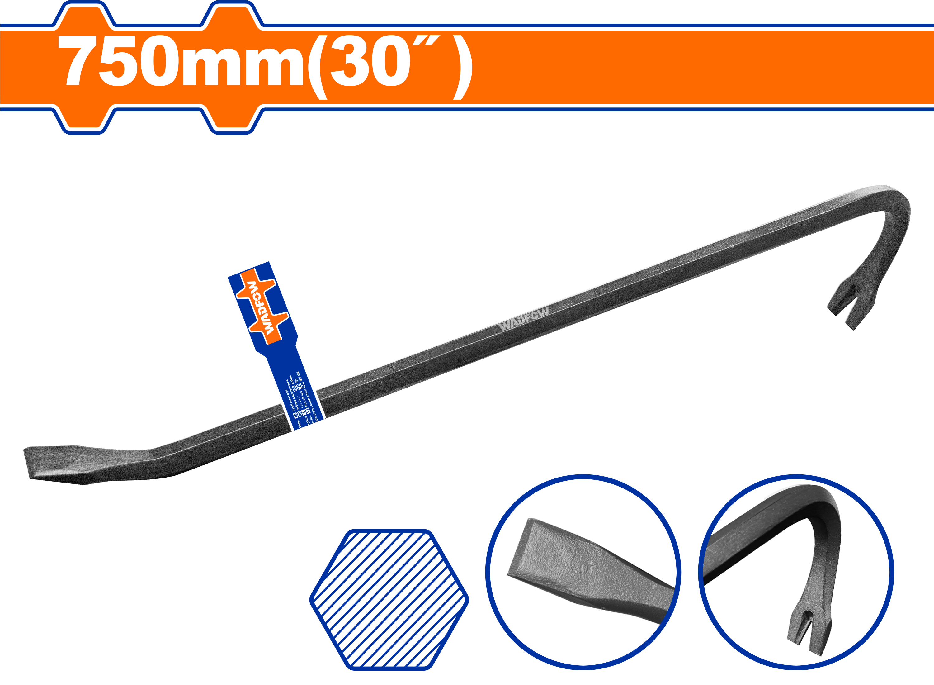 Wrecking bar 30/750mm