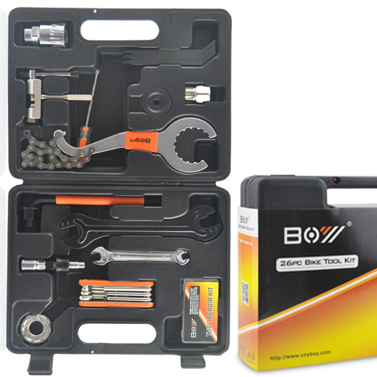 Mountain Bike Tool Set Combination Bike Toolbox Loading, Repairing, Repairing Portable