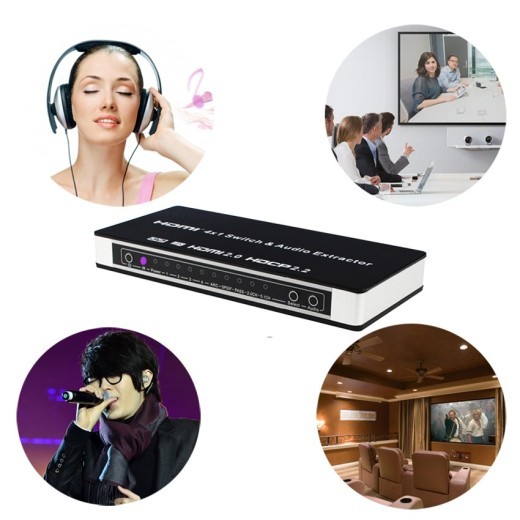 Switch With Audio Four In And One Out