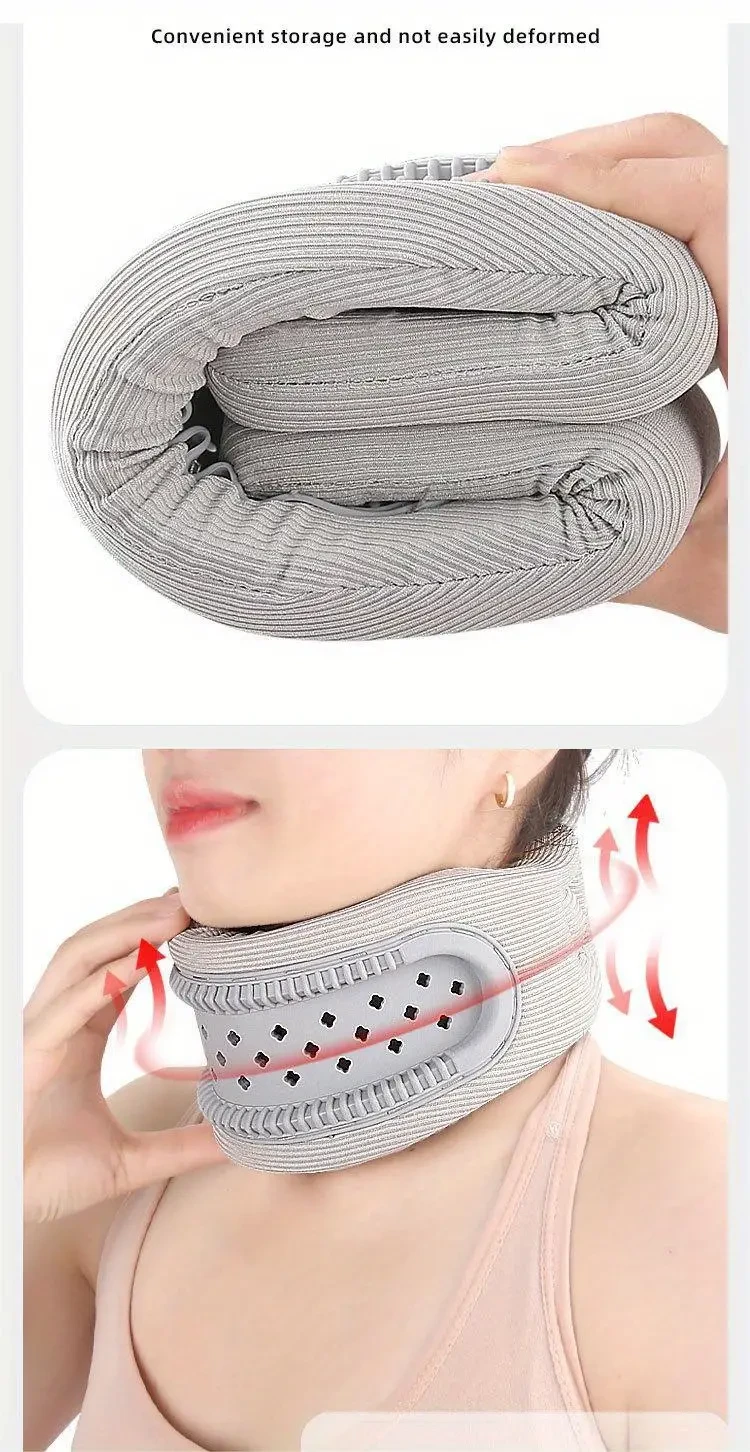Breathable Silicone Cervical Neck Brace - Ergonomic Hollow Neck Support Pillow